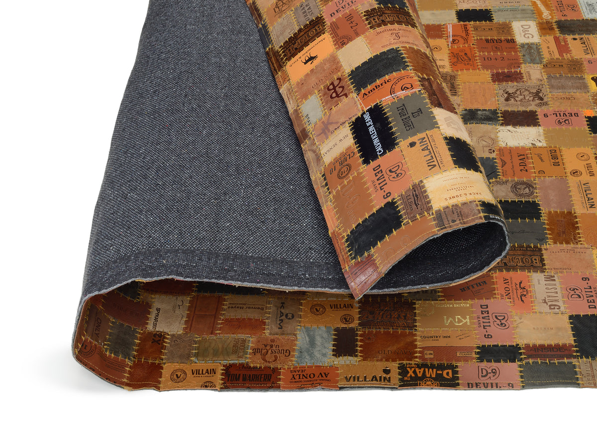 OCI Teppiche LABELSTAR, Braun, Indien, Patchwork vernäht