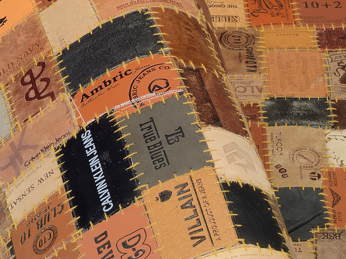 OCI Teppiche LABELSTAR, Braun, Indien, Patchwork vernäht
