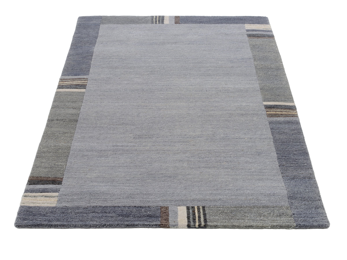 OCI Teppiche SENSATION SILK LAKIR, Hellblau, Nepal, handgeknüpft