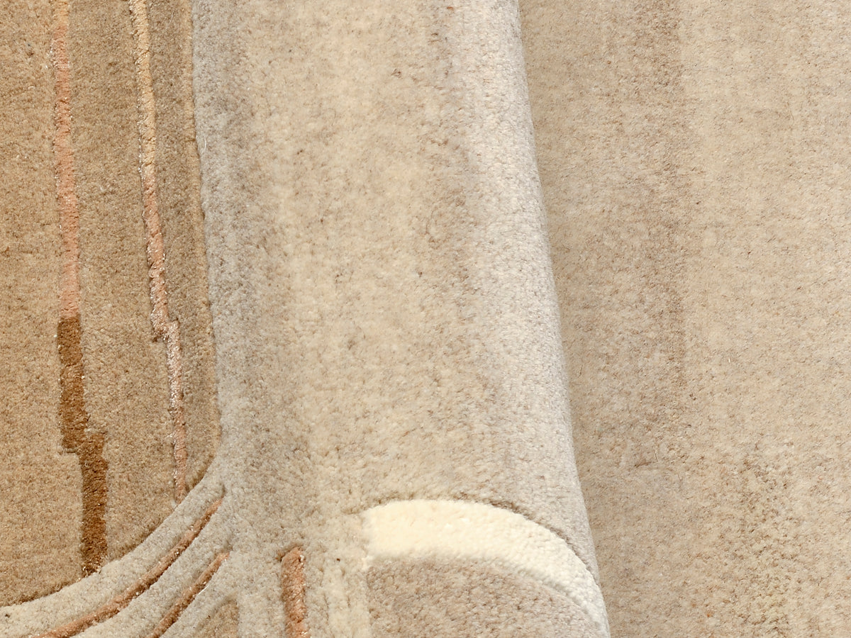 OCI Teppiche SAVANA KITE, Beige, Indien, handgeknüpft