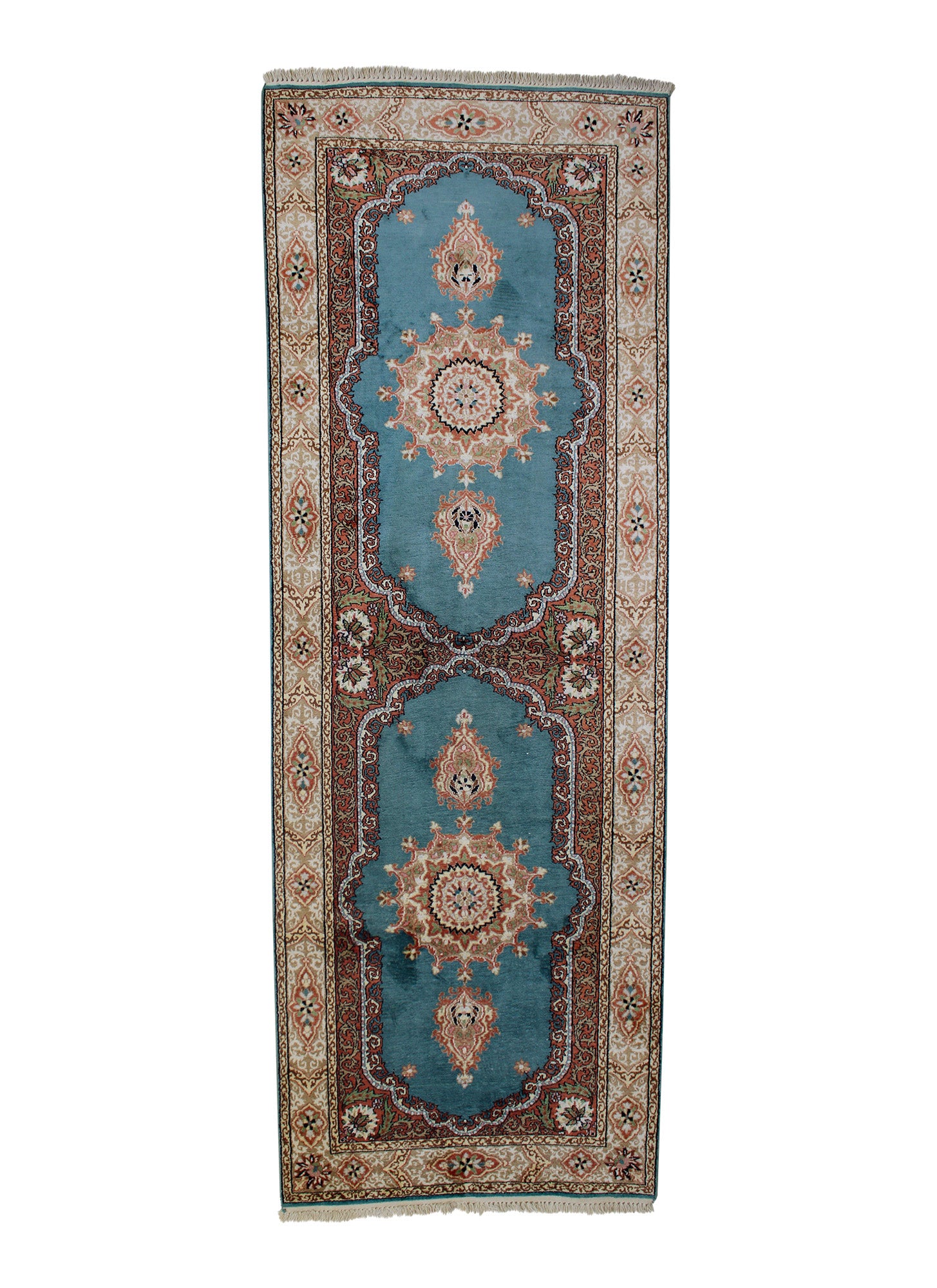 Kashmir mit Seide Vintage 273 x 98 cm