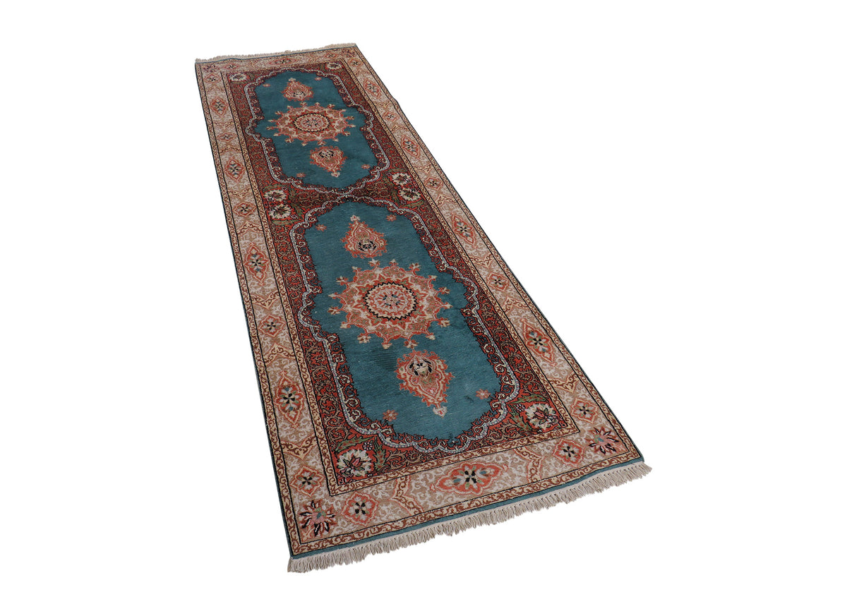 Kashmir mit Seide Vintage 273 x 98 cm