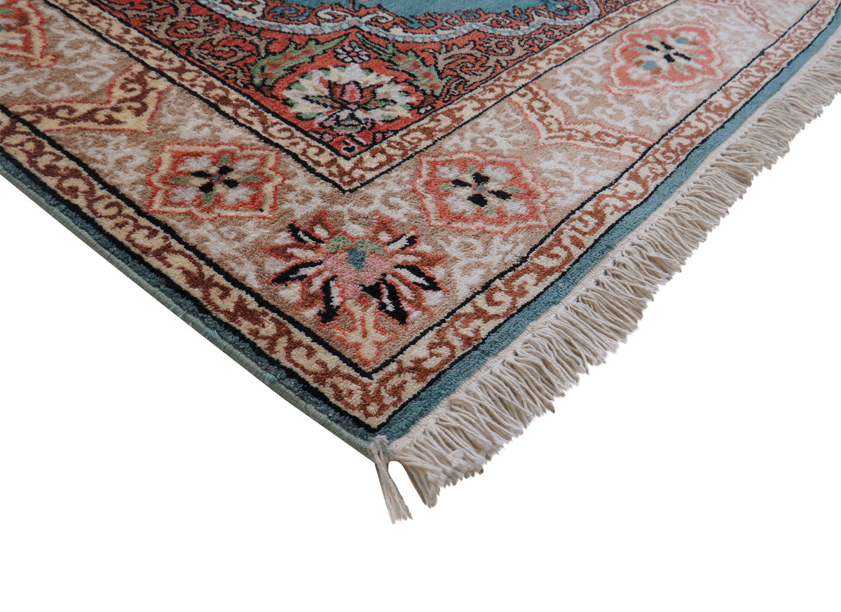 Kashmir mit Seide Vintage 273 x 98 cm