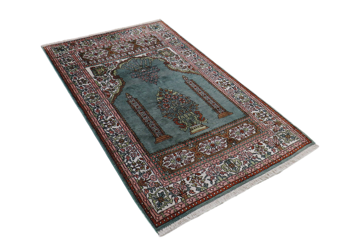 Kashmir Seide Vintage 155 x 94 cm