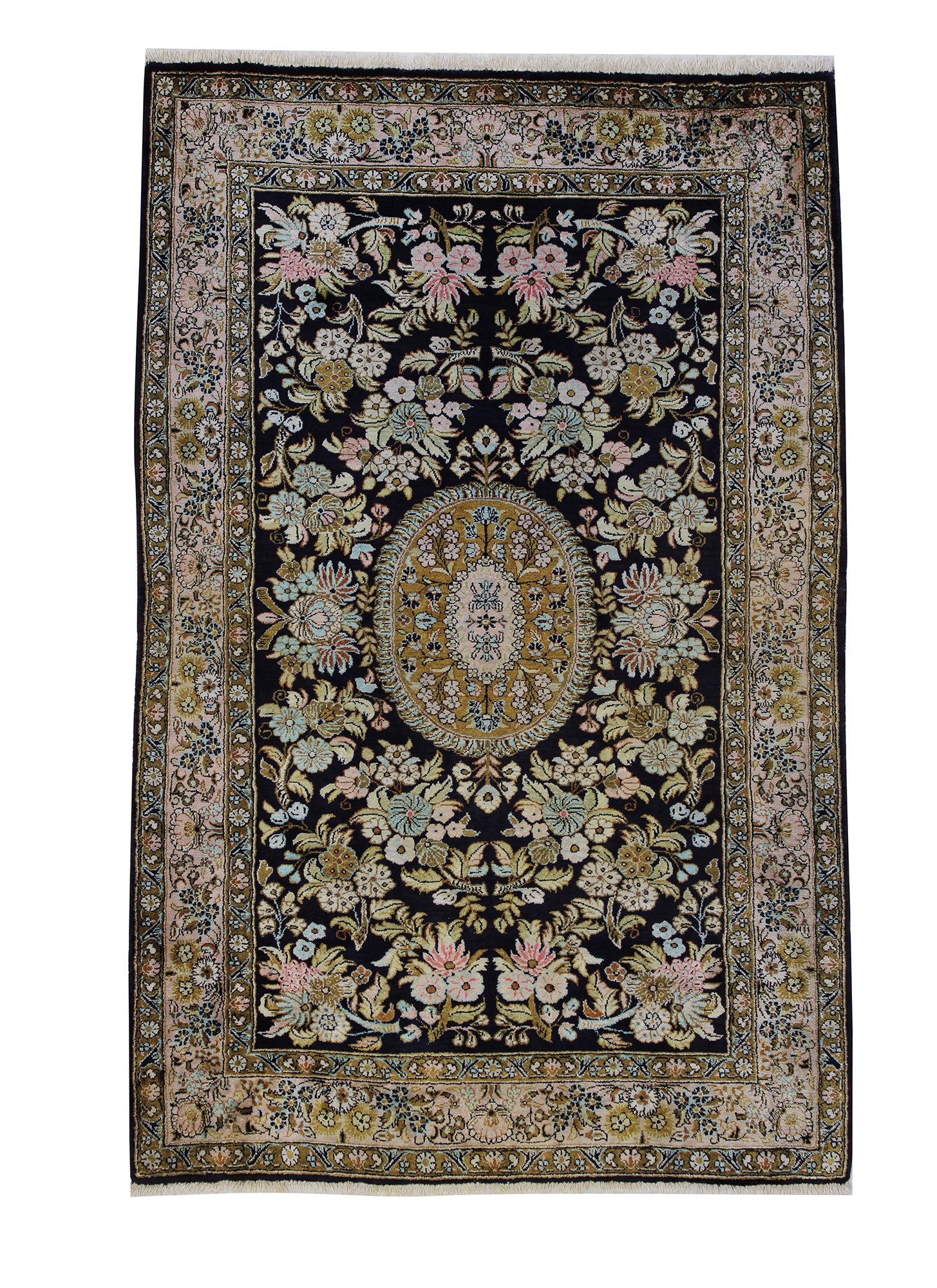 Ghom Seide Alt Vintage 126 x 82 cm