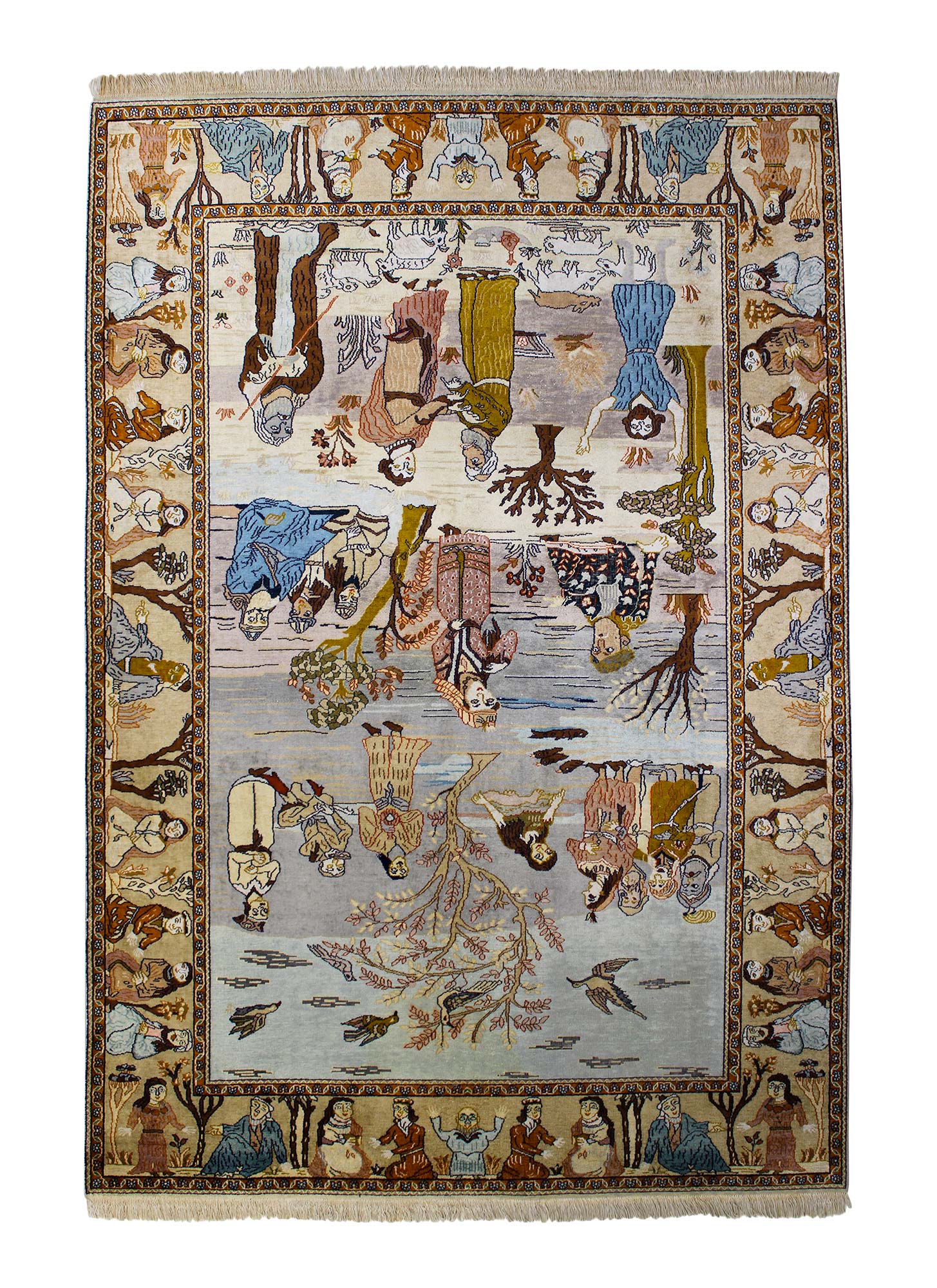 Kashmir Seide 205 x 140 cm