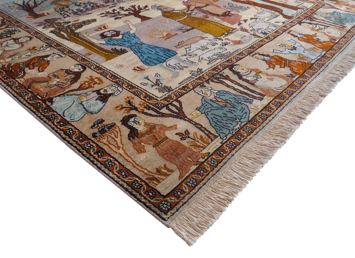 Kashmir Seide 205 x 140 cm