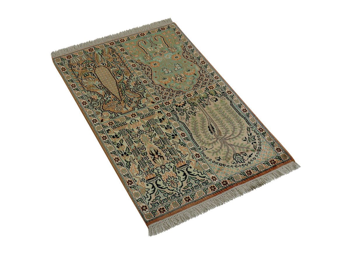 Kashmir Seide 95 x 62 cm