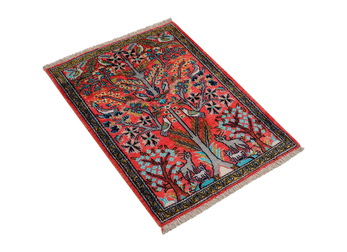 Ghom Seide Vintage 84 x 63 cm