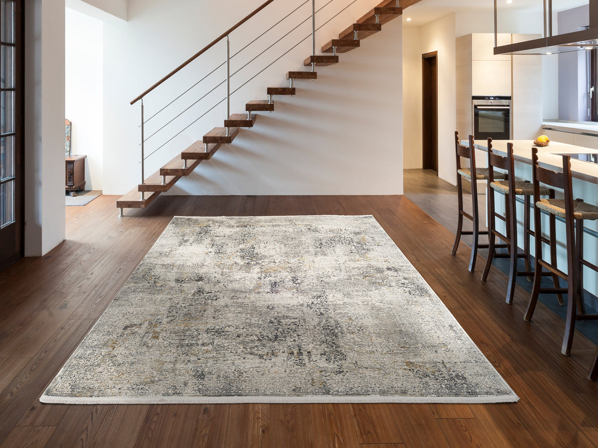 OCI Teppich BESTSELLER CAVA grau-mix Vintage Designer Teppich