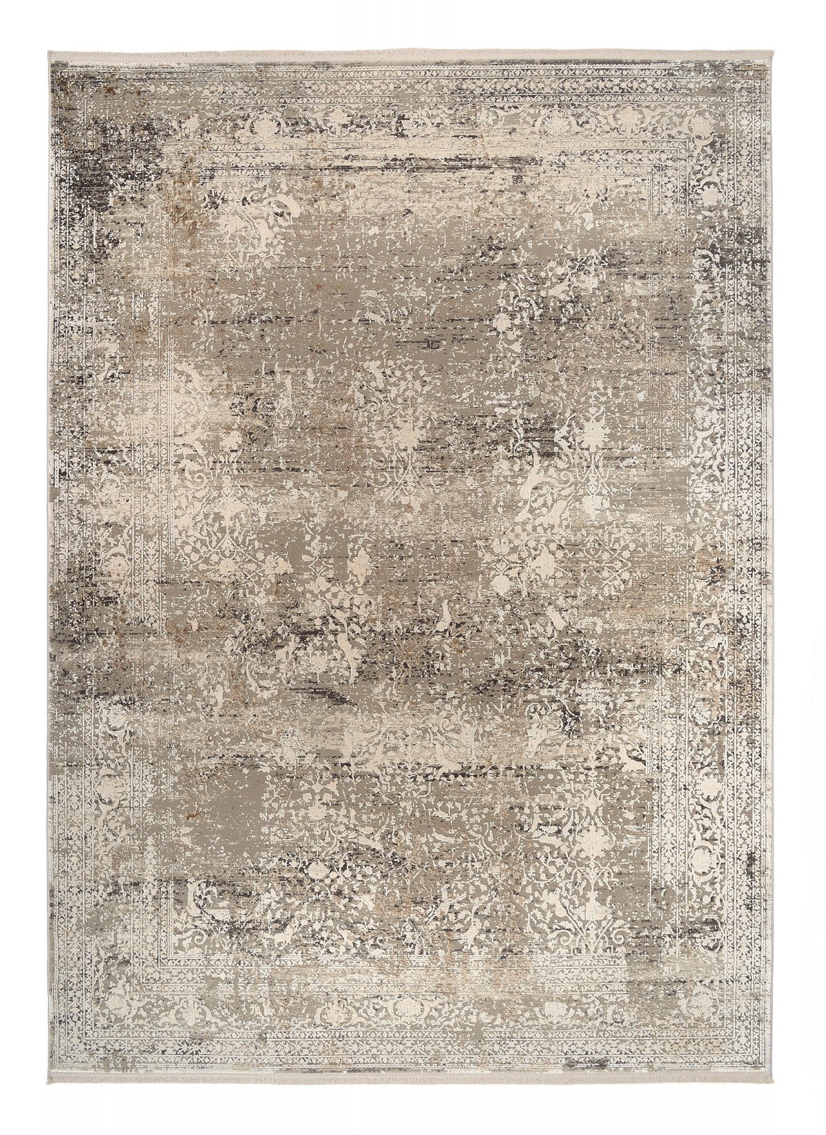 OCI Teppich BESTSELLER CAVA grau-gold Vintage Designer Teppich