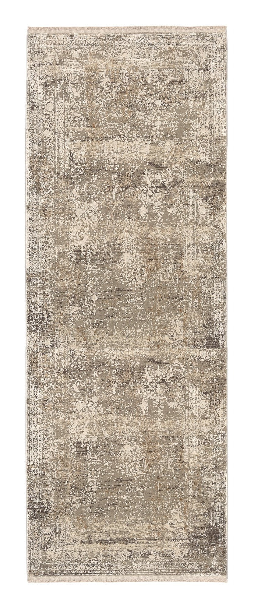 OCI Teppich BESTSELLER CAVA grau-gold Läufer Vintage Designer Teppich