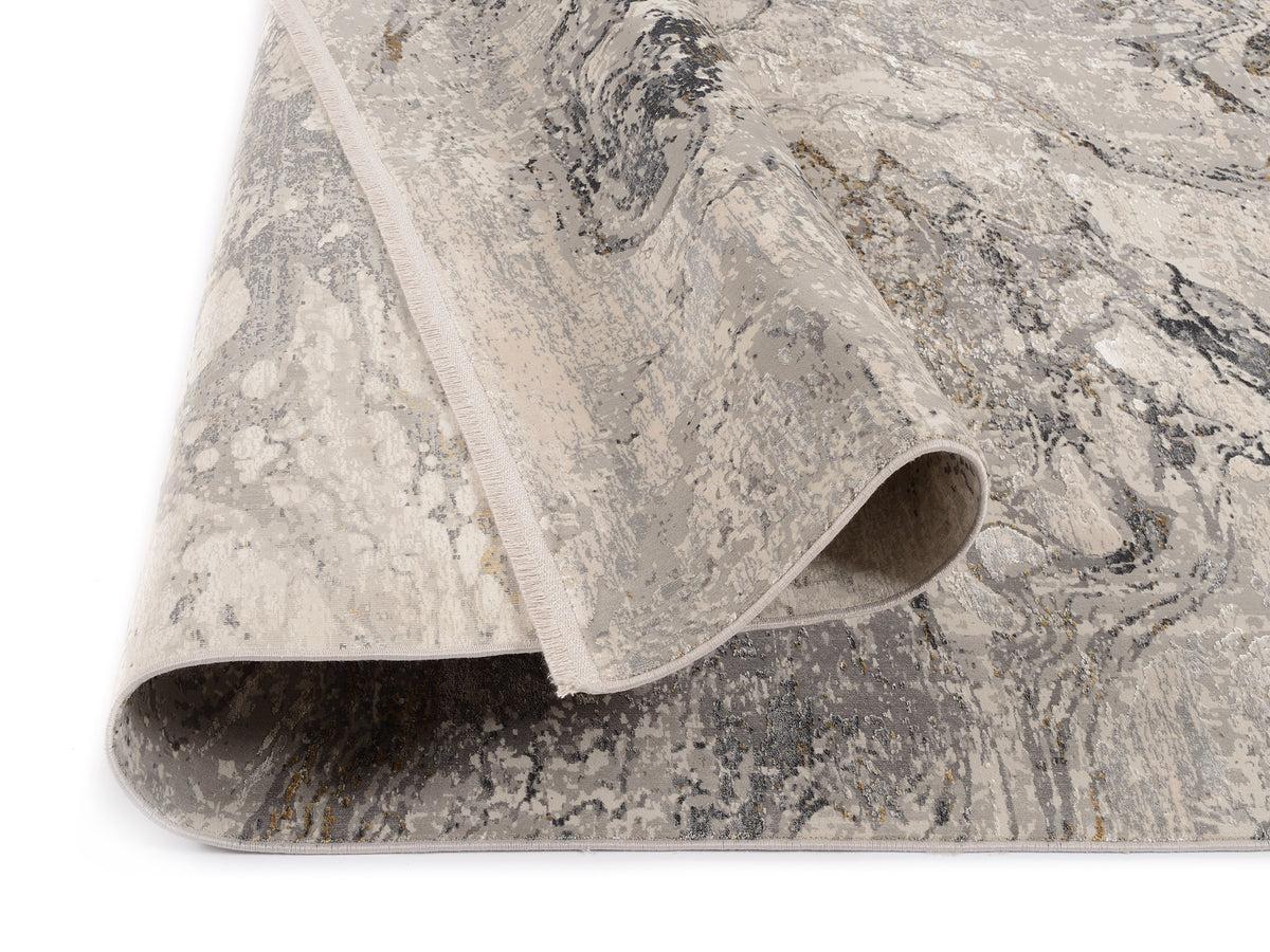 OCI Teppich BESTSELLER YOU grau-gold Vintage Designer Teppich