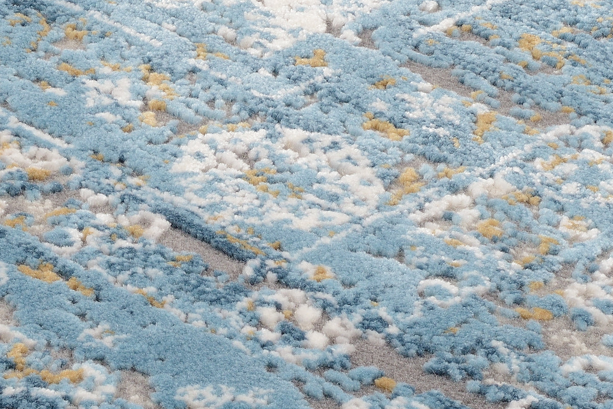 OCI Teppich BESTSELLER TADI grau-blau Läufer Vintage Designer Teppich