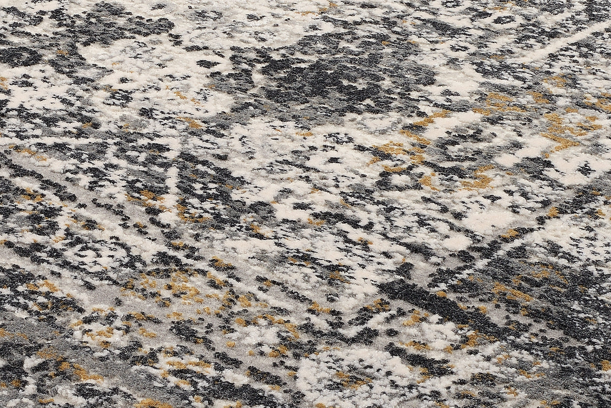 OCI Teppich BESTSELLER TADI grau-gold Läufer Vintage Designer Teppich