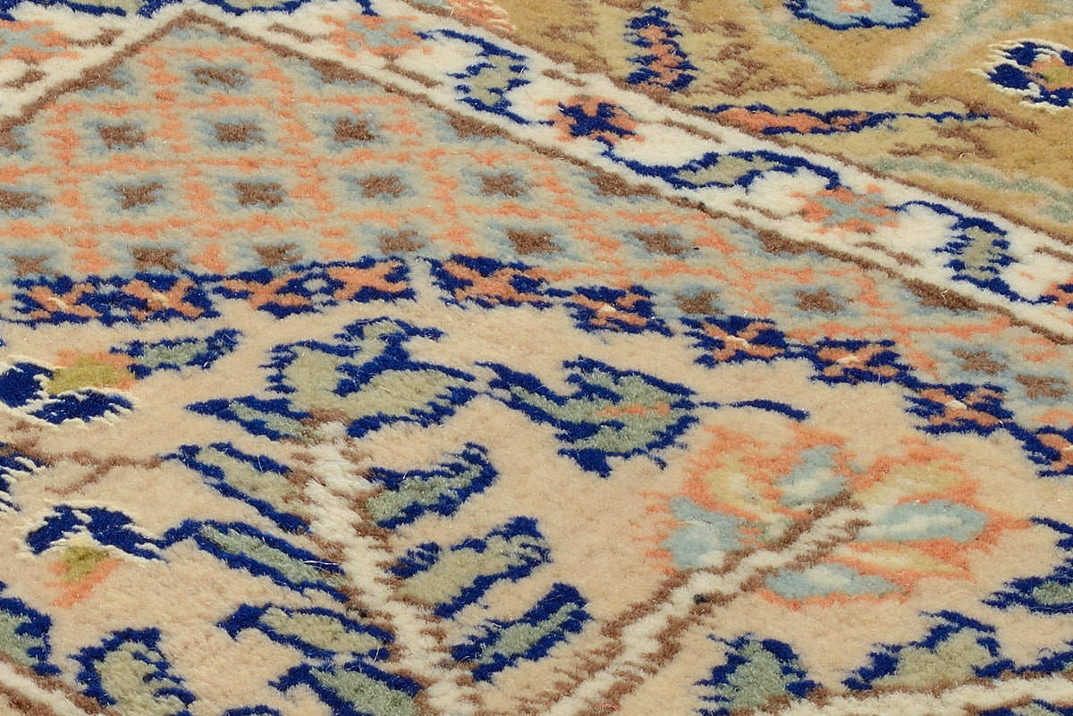 OCI Teppich SONAM BAKHTYARI blau-blau echter klassischer Orient-Felder-Teppich handgeknüpft