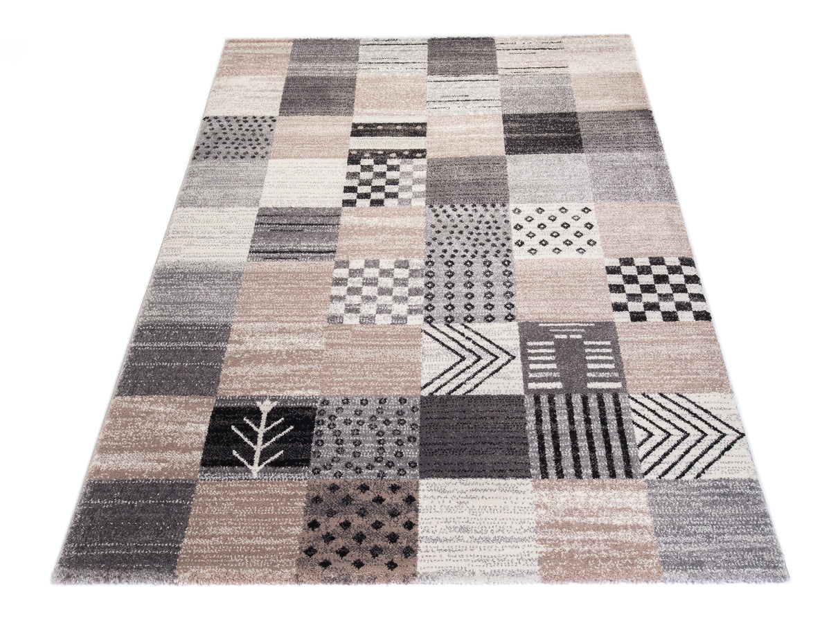 OCI Teppich BUTTERFLY SEMPOR beige-grau moderner Designer Teppich