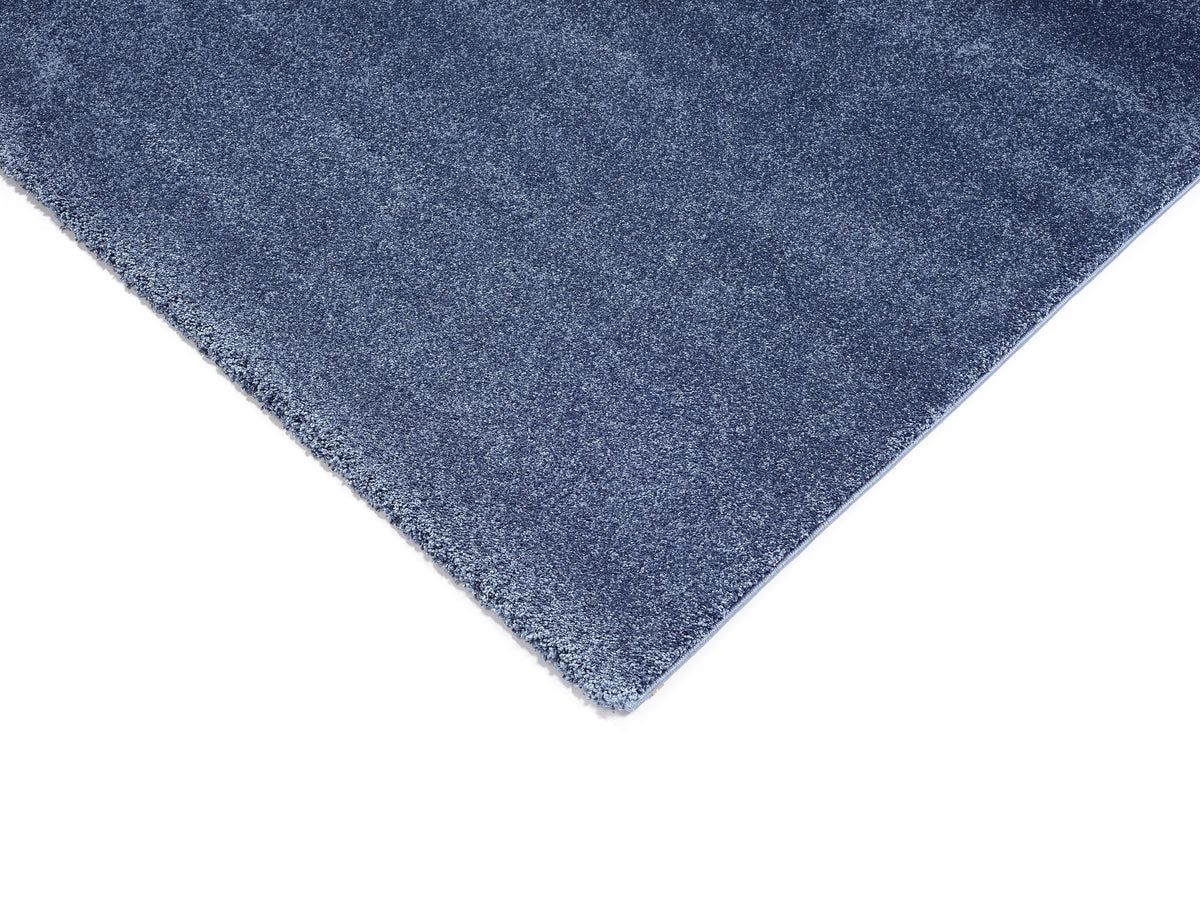 OCI Teppich BELLEVUE blau moderner Uni-Teppich