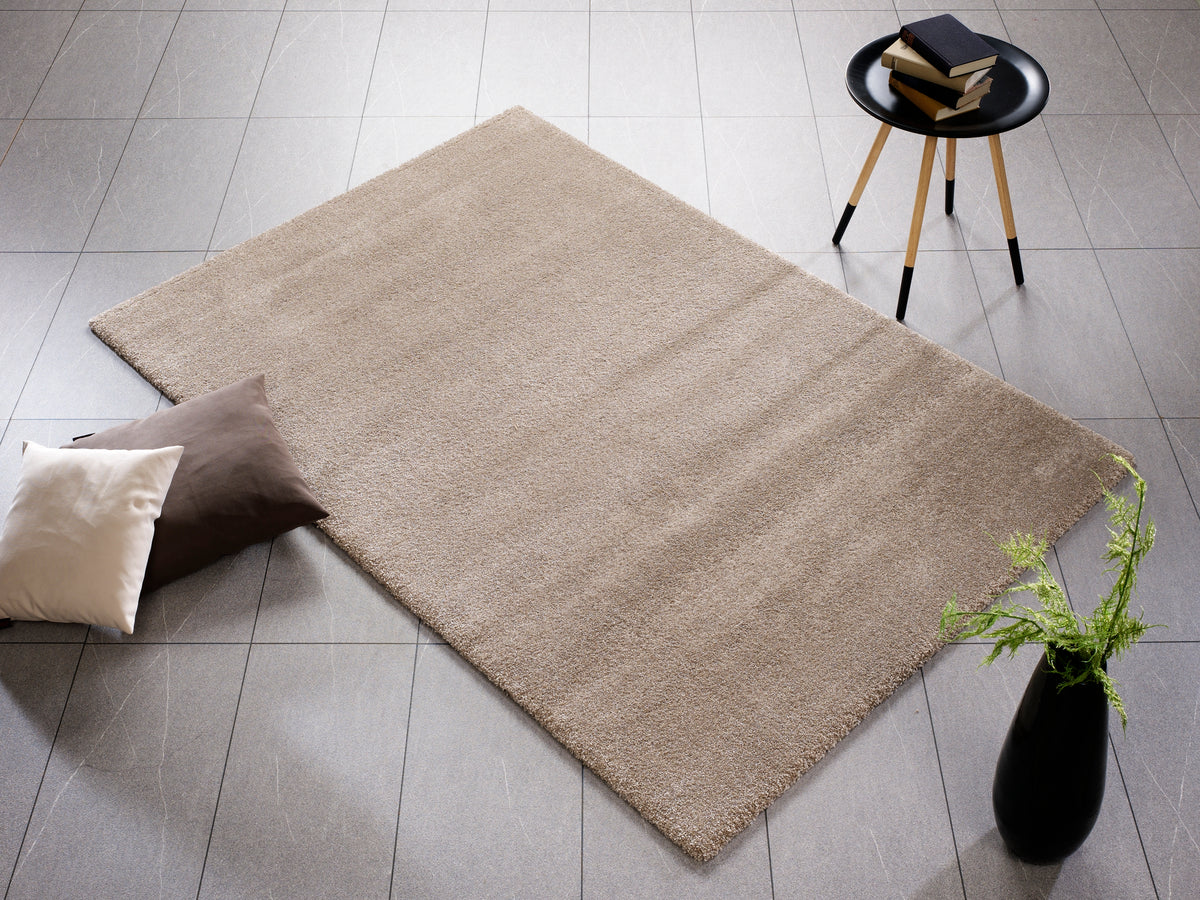 OCI Teppich BELLEVUE beige moderner Uni-Teppich