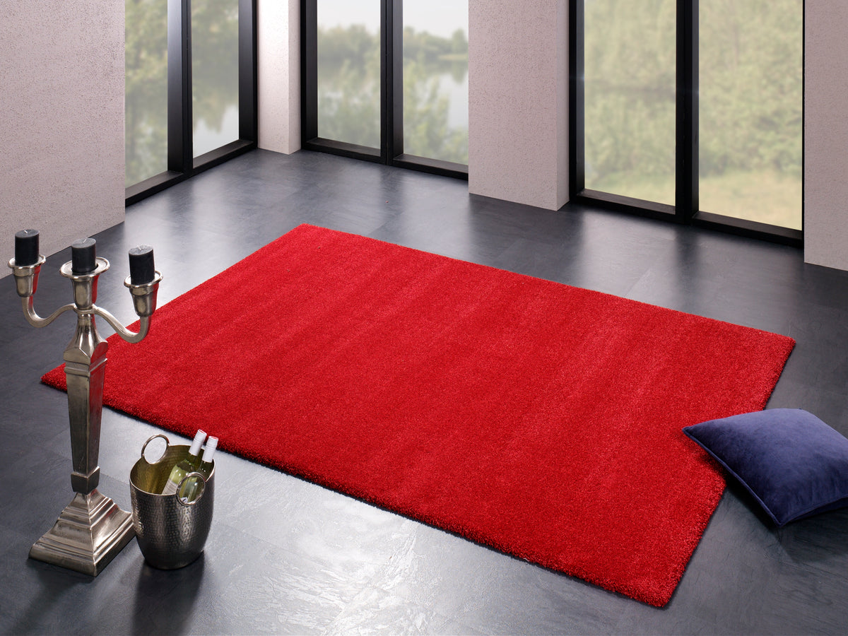 OCI Teppich BELLEVUE dk.terra moderner Uni-Teppich