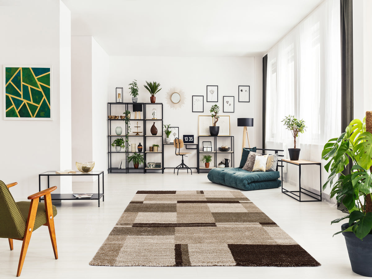 OCI Teppich CASTLE BEPPO beige-braun moderner Designer Teppich Öko-Tex