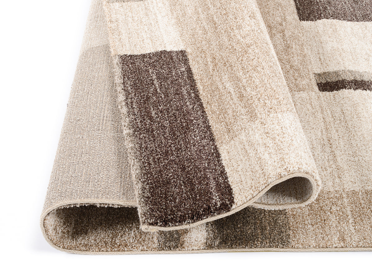 OCI Teppich CASTLE BEPPO beige-braun moderner Designer Teppich Öko-Tex