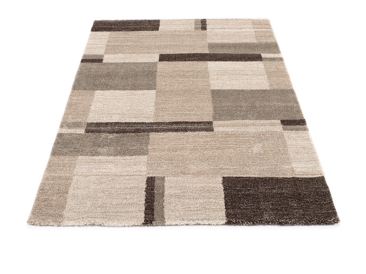 OCI Teppich CASTLE BEPPO beige-braun moderner Designer Teppich Öko-Tex