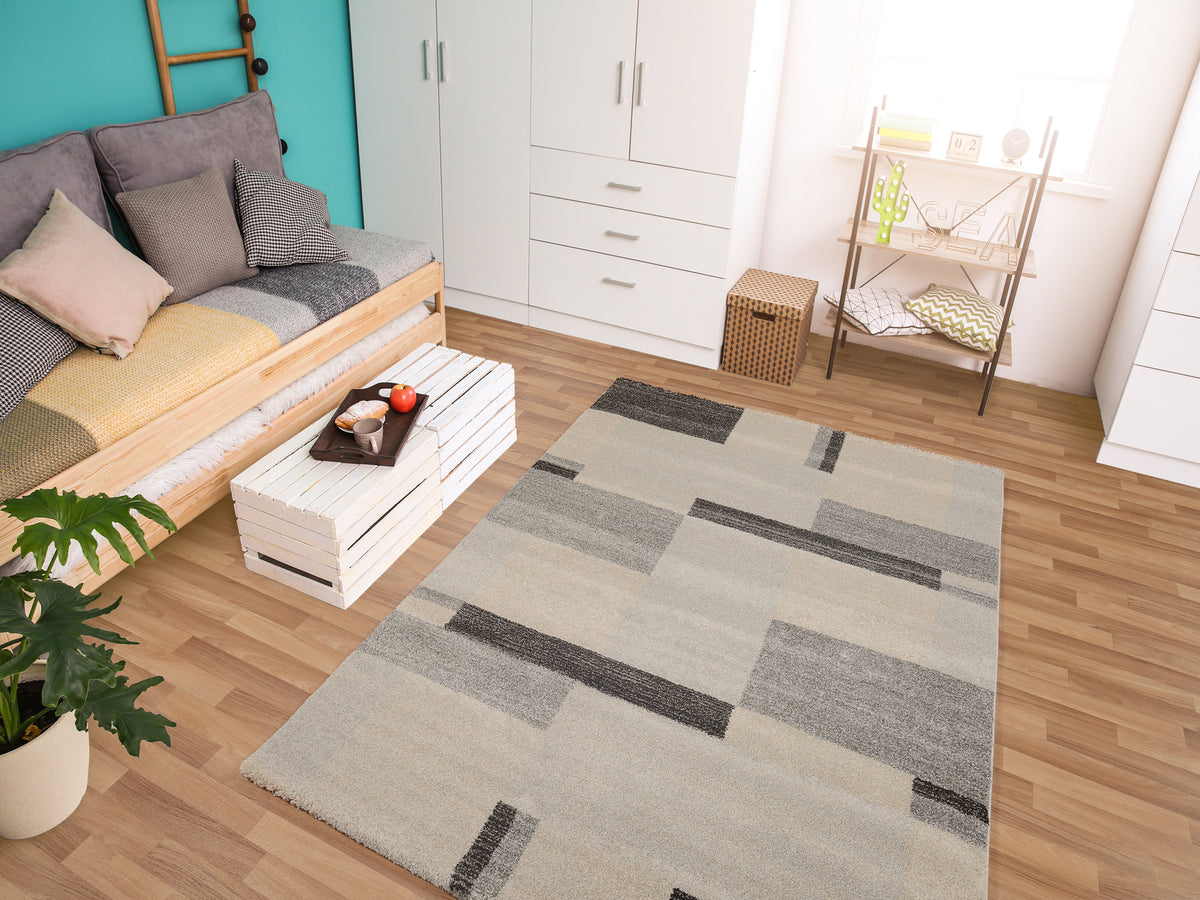 OCI Teppich CASTLE BEPPO grau-mix moderner Designer Teppich Öko-Tex