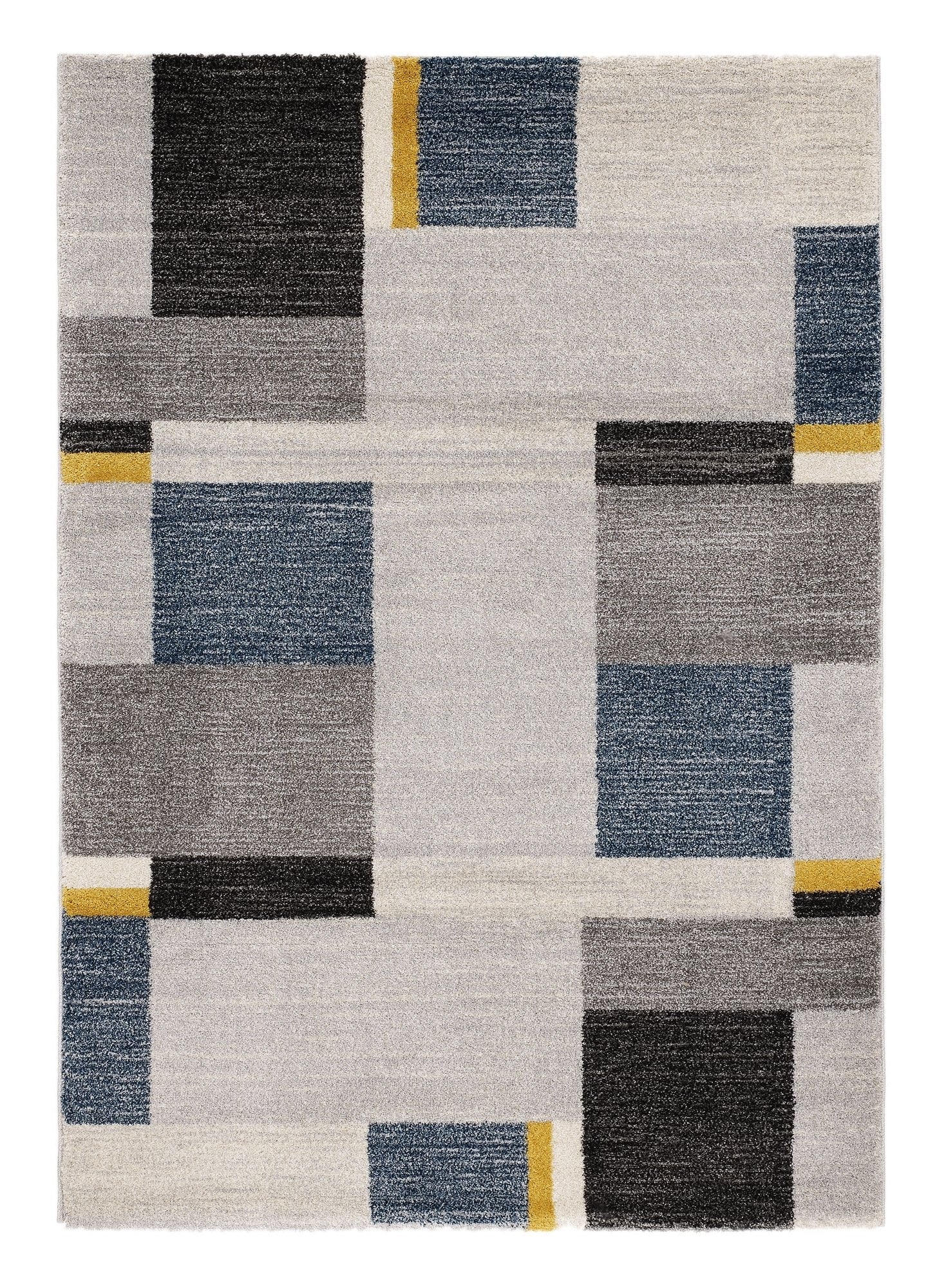 OCI Teppich CASTLE BEPPO grau-mix-blau moderner Designer Teppich Öko-Tex