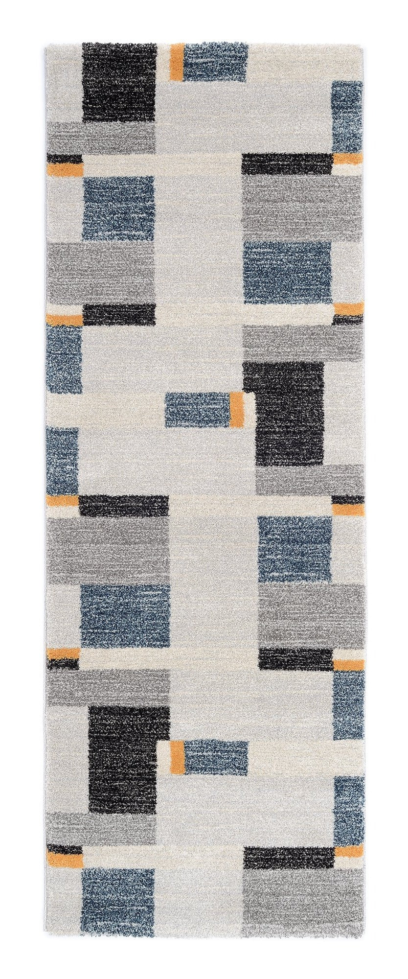 OCI Teppich CASTLE BEPPO grau-mix-blau Läufer moderner Designer Teppich Öko-Tex