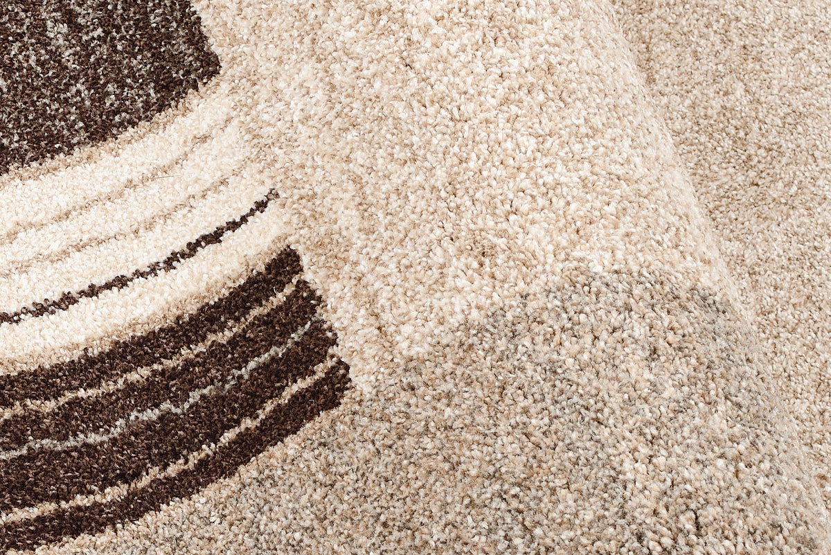 OCI Teppich CASTLE FLORA beige-braun Läufer moderner Designer Teppich Öko-Tex