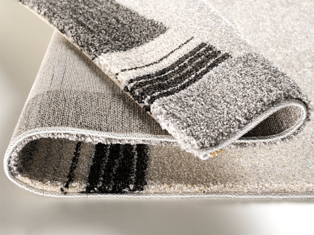 OCI Teppich CASTLE FLORA grau moderner Designer Teppich Öko-Tex