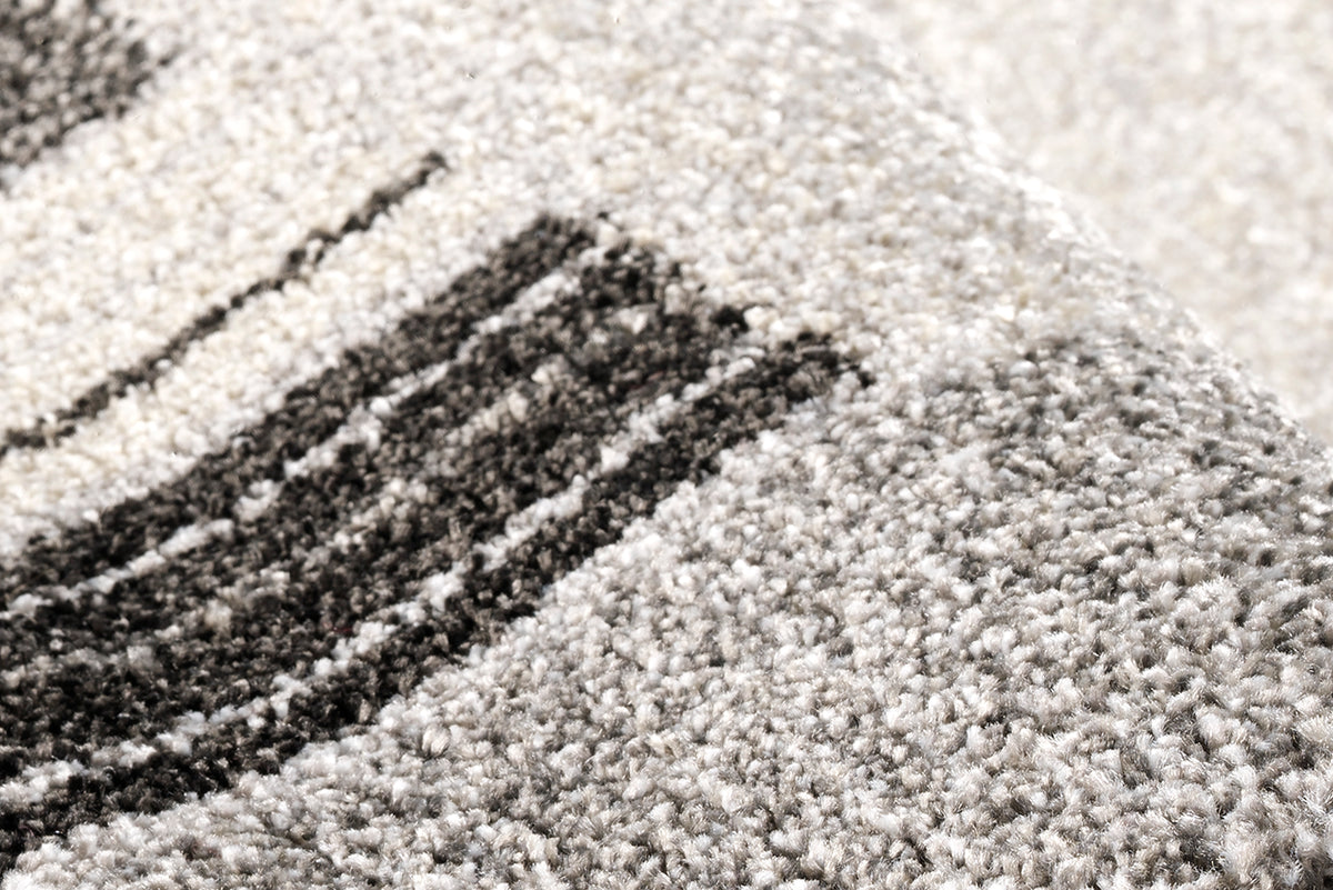 OCI Teppich CASTLE FLORA grau Läufer moderner Designer Teppich Öko-Tex