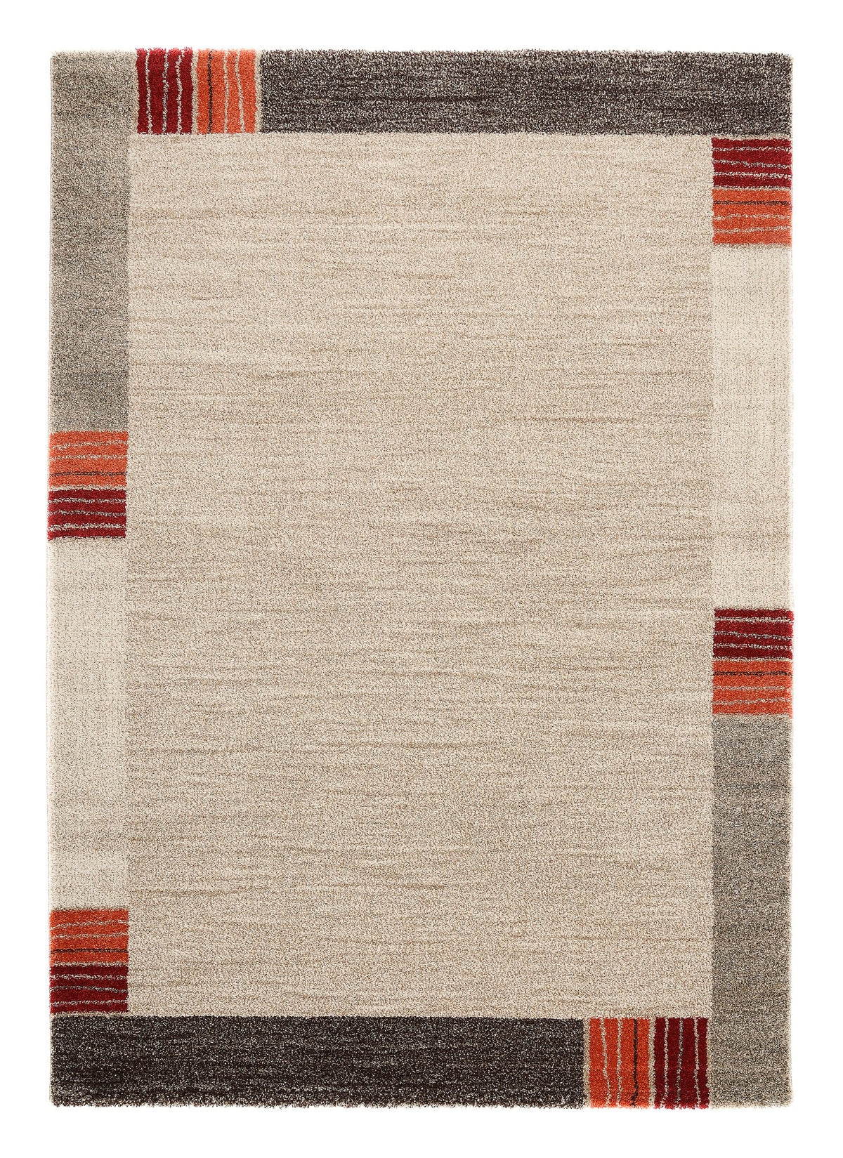 OCI Teppich CASTLE FLORA beige-dk.braun moderner Designer Teppich Öko-Tex