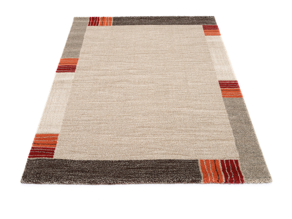 OCI Teppich CASTLE FLORA beige-dk.braun moderner Designer Teppich Öko-Tex