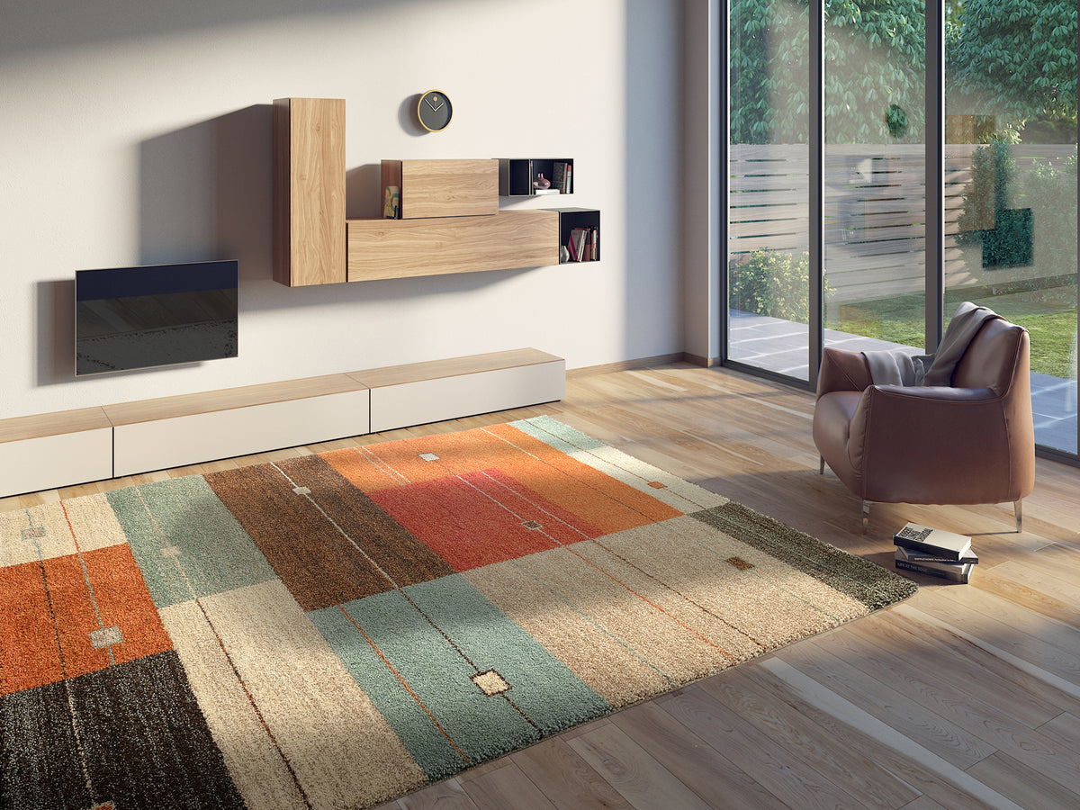 OCI Teppich CASTLE MODENA terra-mix moderner Designer Teppich Öko-Tex