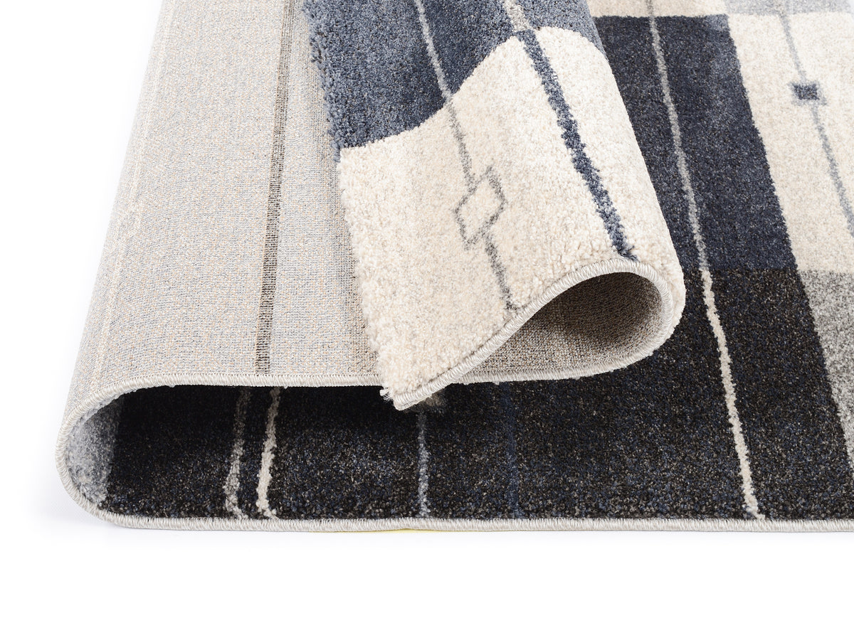 OCI Teppich CASTLE MODENA grau-blau moderner Designer Teppich Öko-Tex