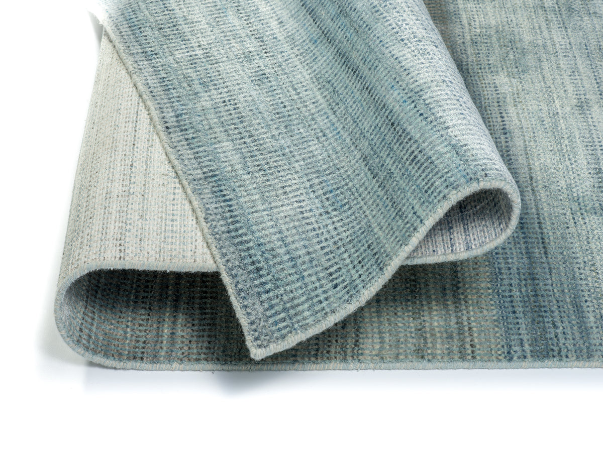 OCI Teppich ECOLINE blau handgeknüpfter Indien-Teppich