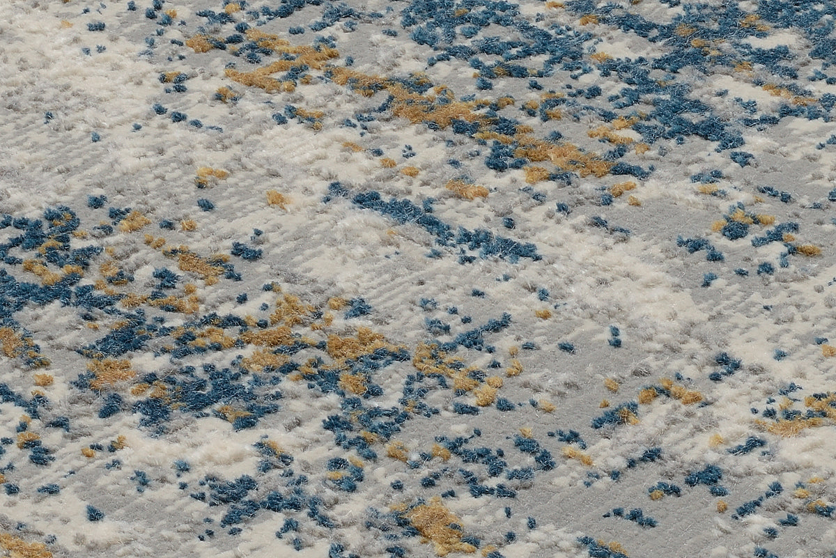 OCI Teppich ELEMENTS VITA grau-blau Vintage Designer Teppich