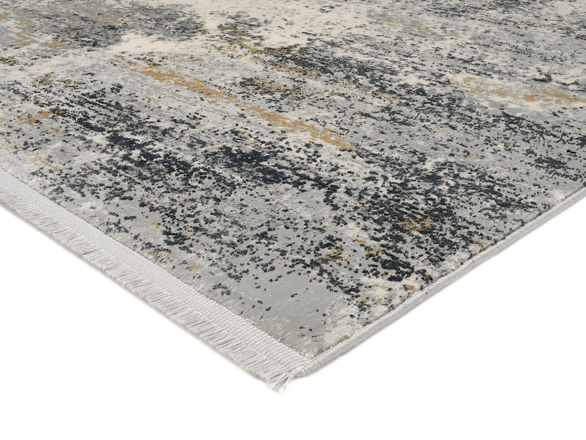 OCI Teppich ELEMENTS VITA grau-creme Vintage Designer Teppich