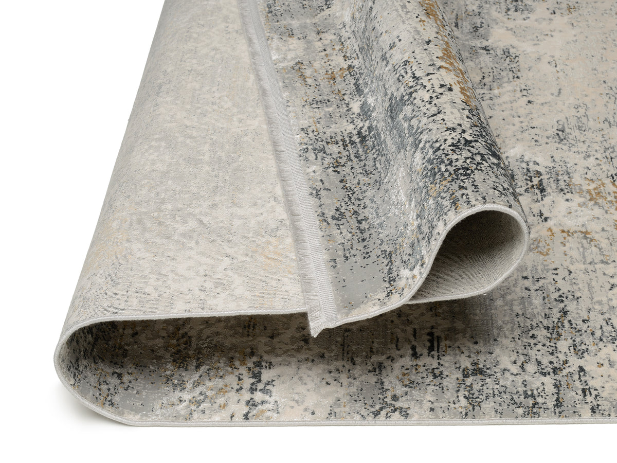 OCI Teppich ELEMENTS VITA grau-creme Vintage Designer Teppich