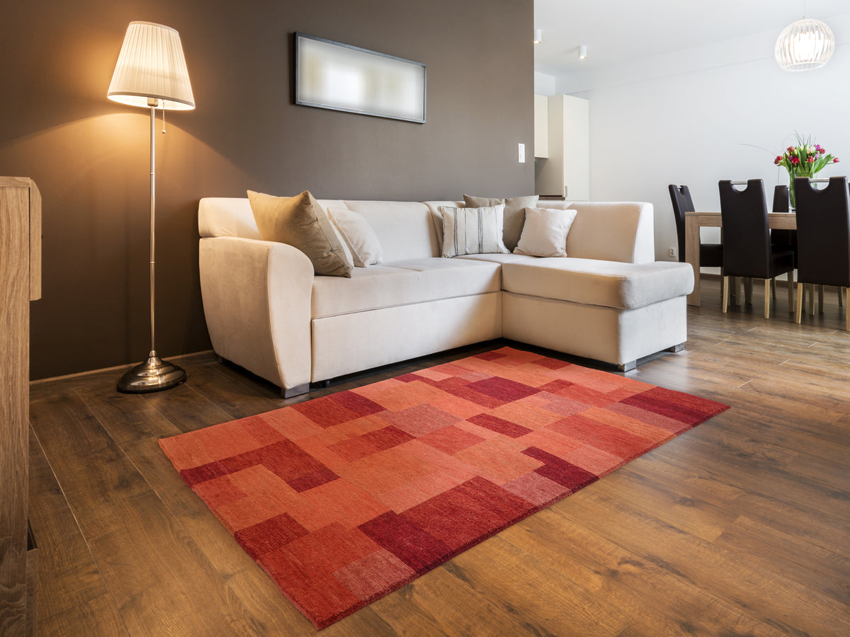 OCI Teppich ELEGANT NEW LIMA rot echter original handgeknüpfter Nepal-Teppich