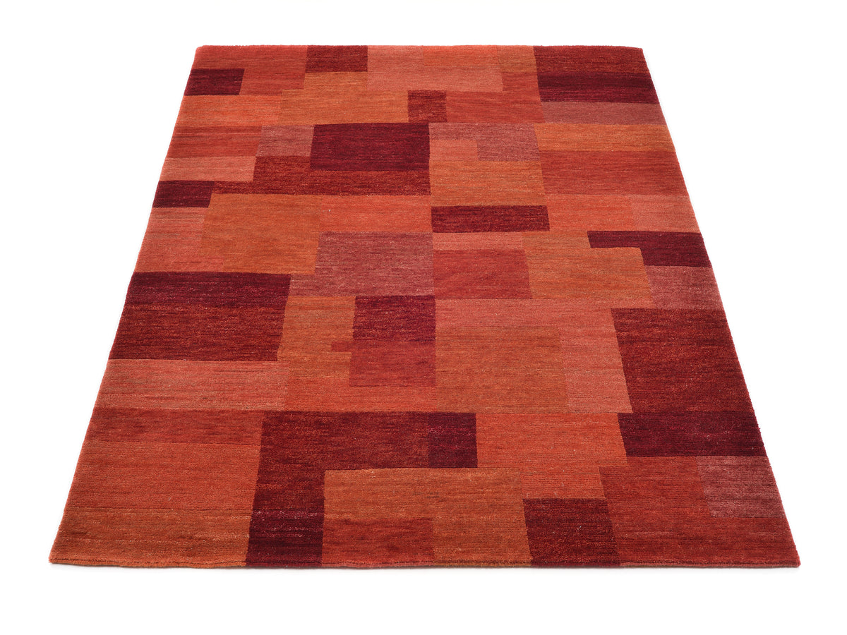 OCI Teppich ELEGANT NEW LIMA rot echter original handgeknüpfter Nepal-Teppich