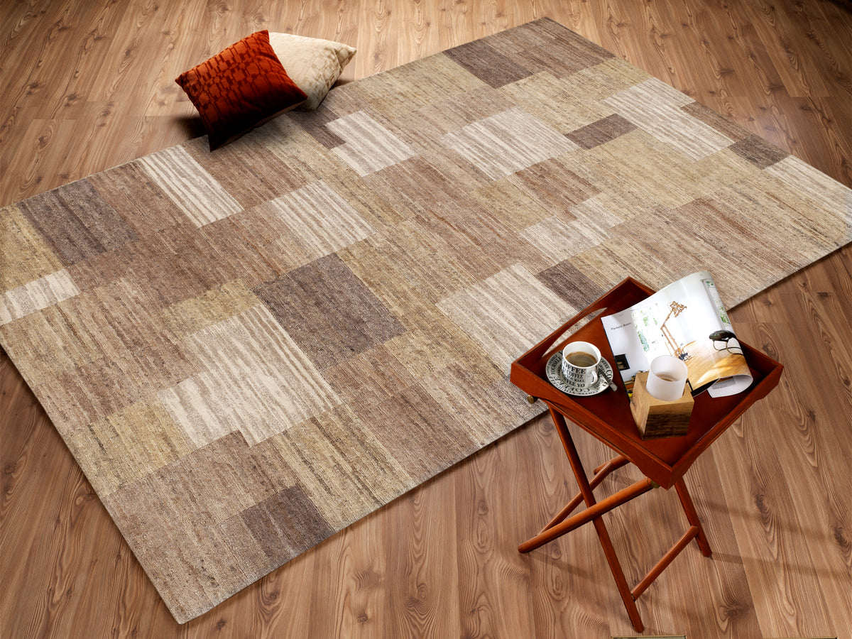 OCI Teppich ELEGANT NEW LIMA dk.creme echter original handgeknüpfter Nepal-Teppich