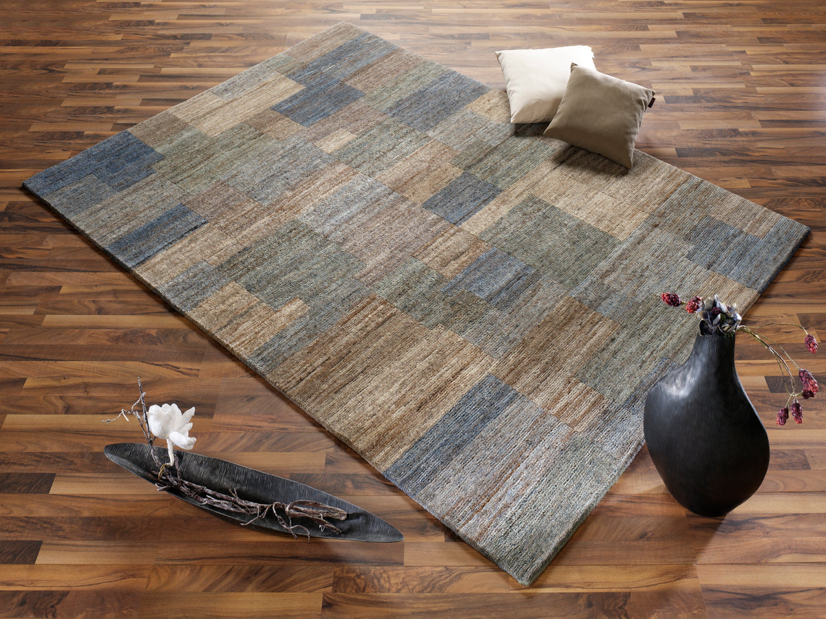 OCI Teppich ELEGANT NEW LIMA silber-grau echter original handgeknüpfter Nepal-Teppich