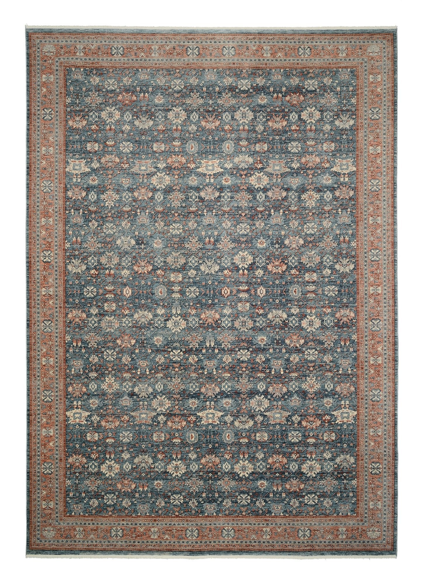 OCI Teppich GRAND FASHION 01 blau-terra Vintage Designer Teppich