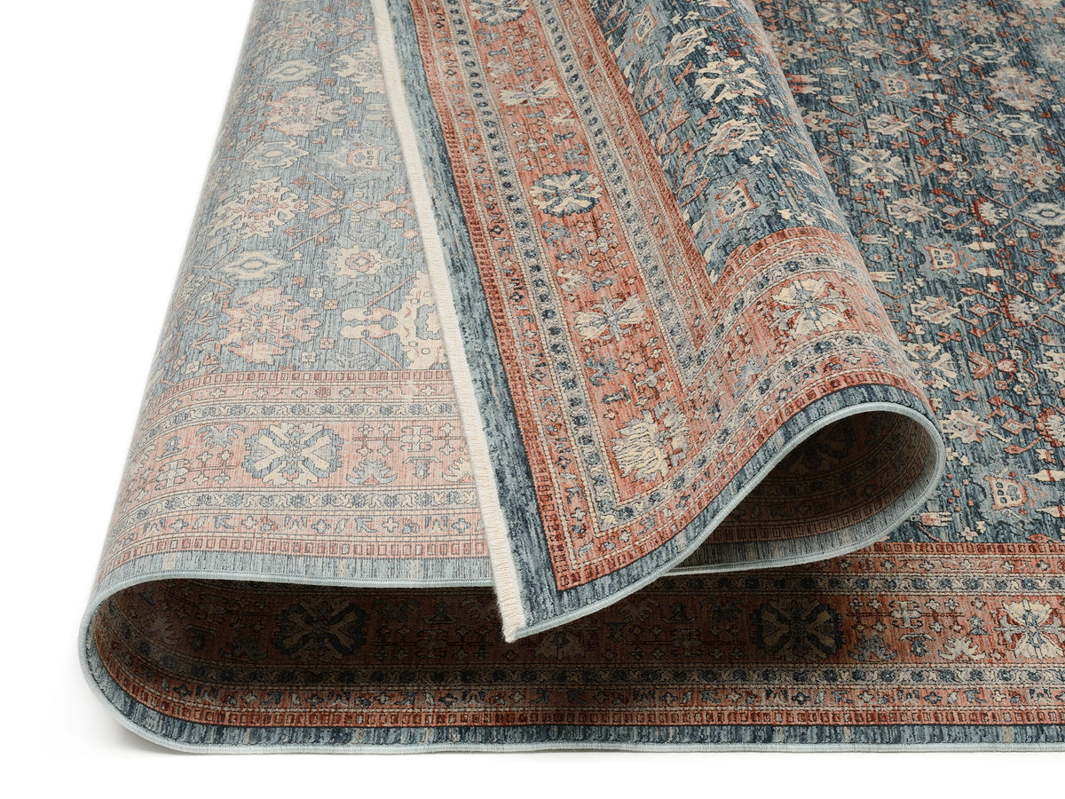OCI Teppich GRAND FASHION 01 blau-terra Vintage Designer Teppich