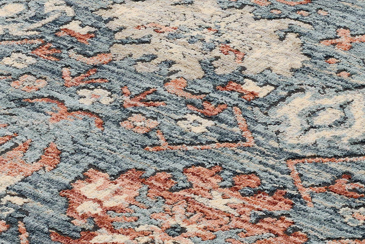 OCI Teppich GRAND FASHION 01 blau-terra Vintage Designer Teppich