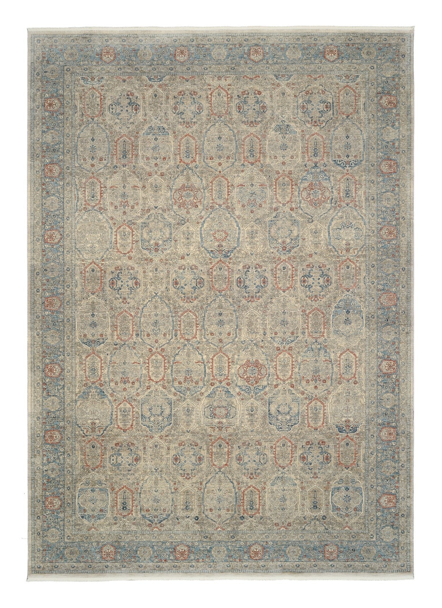 OCI Teppich GRAND FASHION 02 grau-blau Vintage Designer Teppich