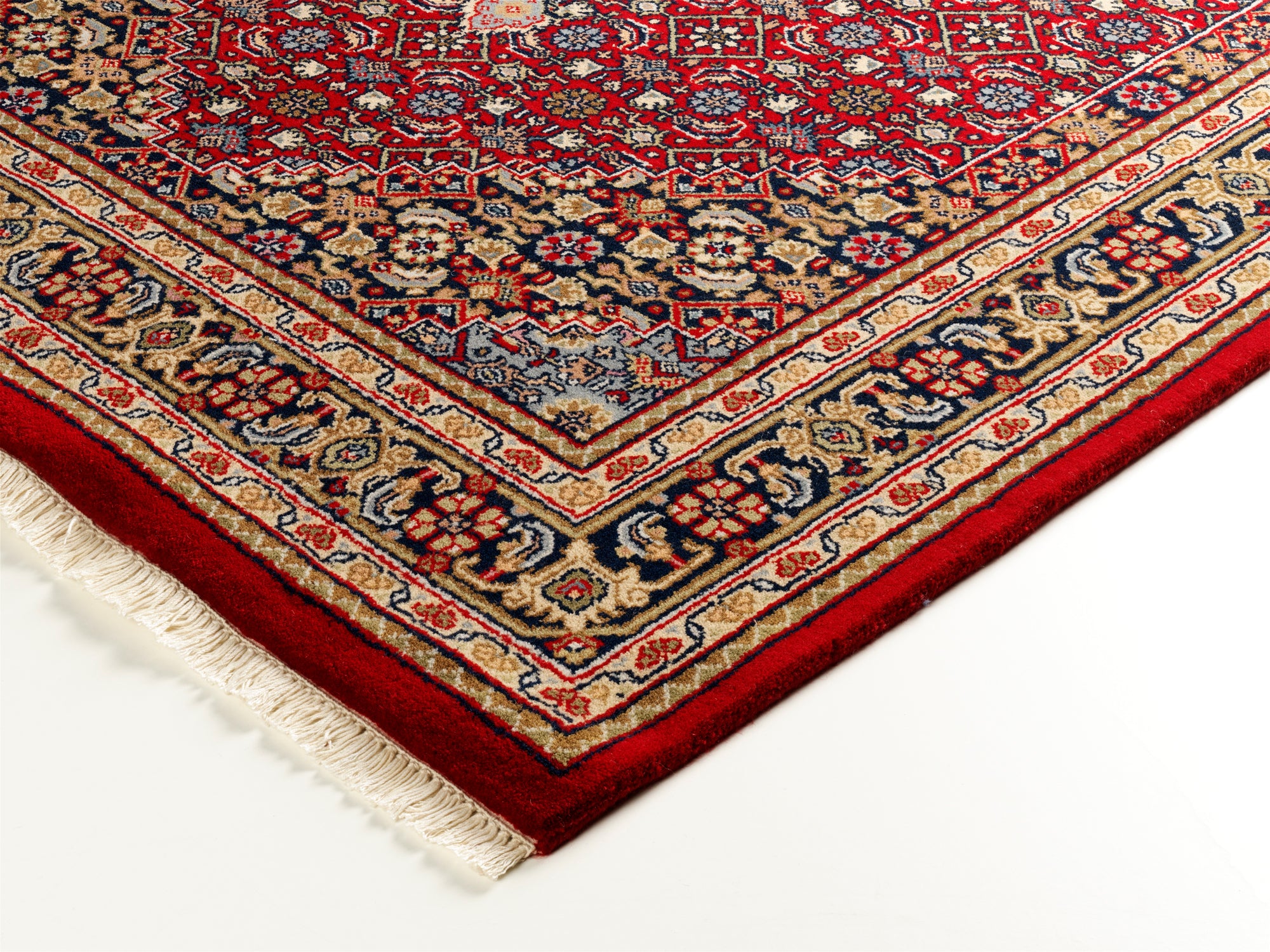 BIDJAR Orient-Teppich echter Teppich rot-blau handgeknüpft HIMLA klassischer OCI